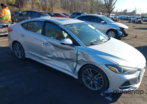 2018 Hyundai Elantra Sport from USA, damaged, VIN KMHD04LB7JU545558